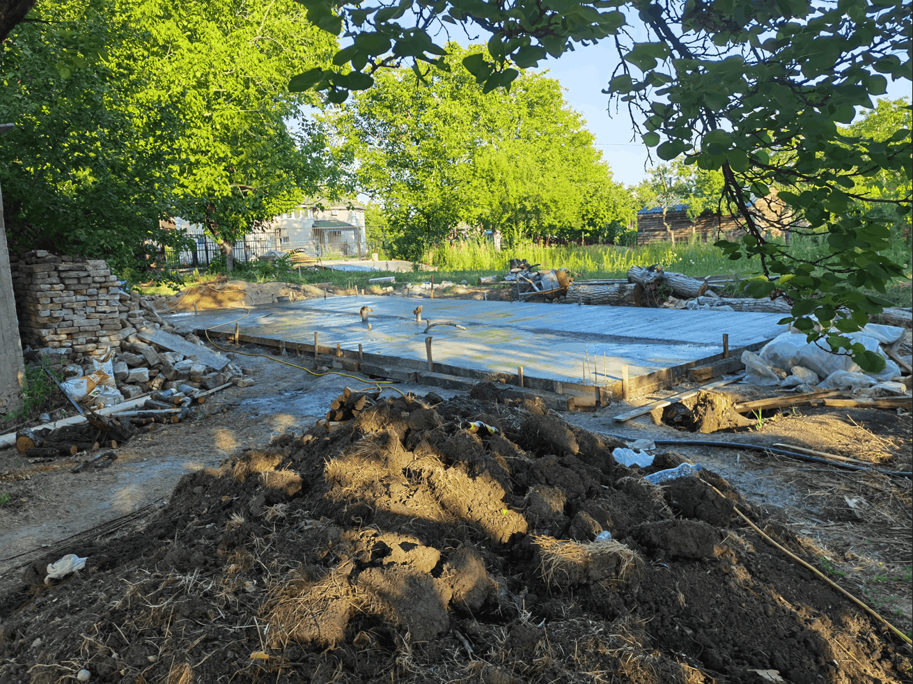 Pilot house foundation completed